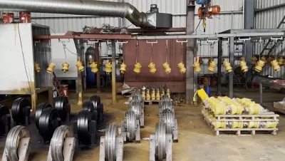 Запчасти после нанесения покрытия