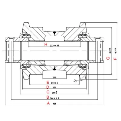 PC400 Опорный каток