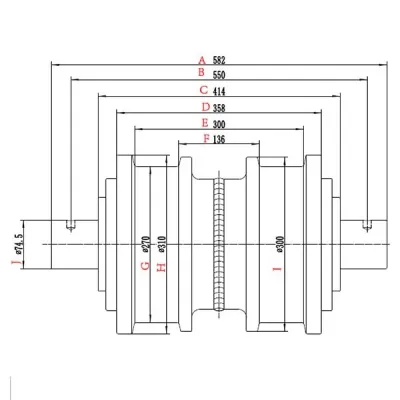 D375 Опорный каток