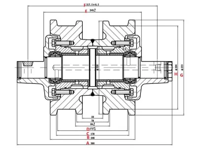 D5B Опорный каток