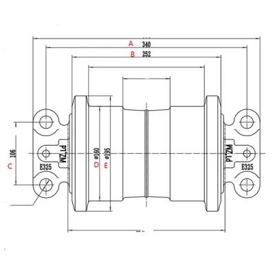 E325 Опорный каток