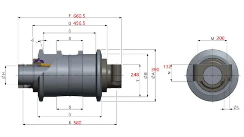 EX1900 Опорный каток