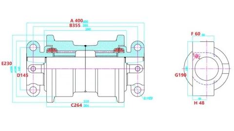 EC360 Опорный каток