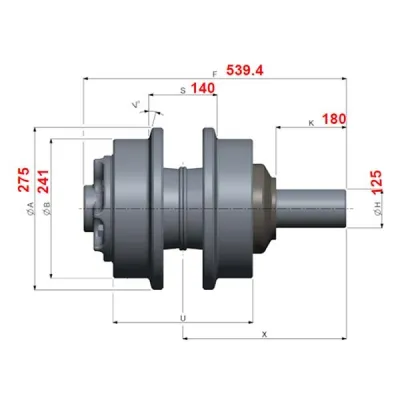 Поддерживающий каток для экскаватора Komatsu PC2000 
