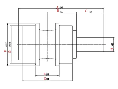  Поддерживающий каток для бульдозера Komatsu D375 