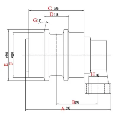  Поддерживающий каток для экскаватора Hitachi EX1200 