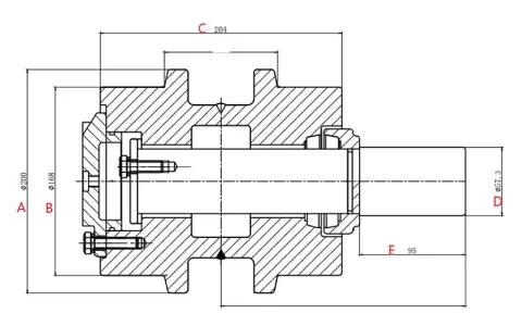  Поддерживающий каток для экскаватора Volvo EC460 