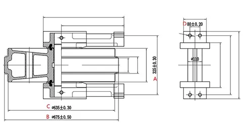  Направляющее колесо для экскаватора Caterpillar 345 