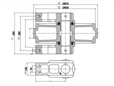  Направляющее колесо для экскаватора Volvo EC460 