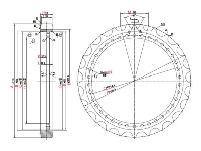  Ведущая звездочка для экскаватора Komatsu PC1250 